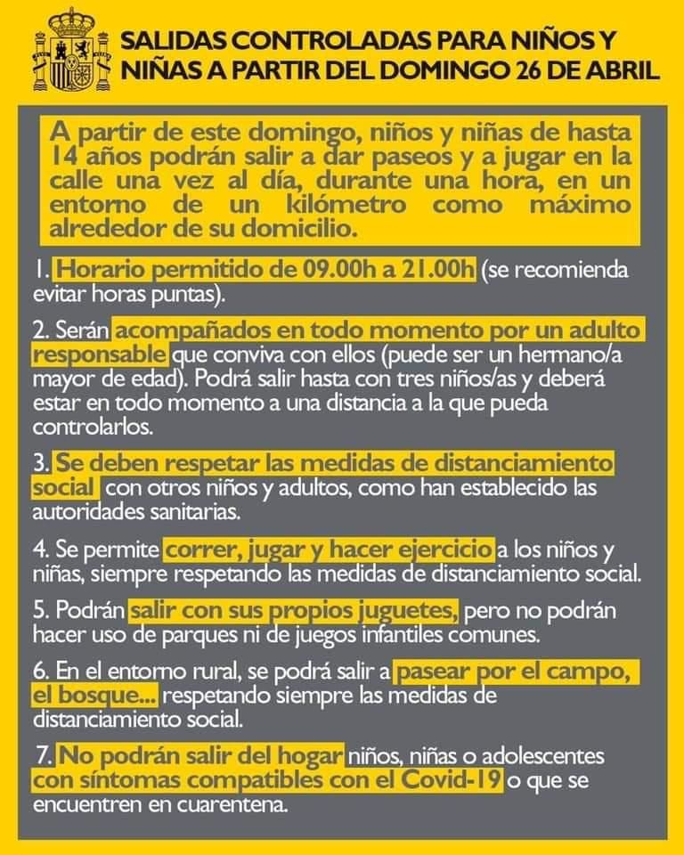 Salidas controladas con niños